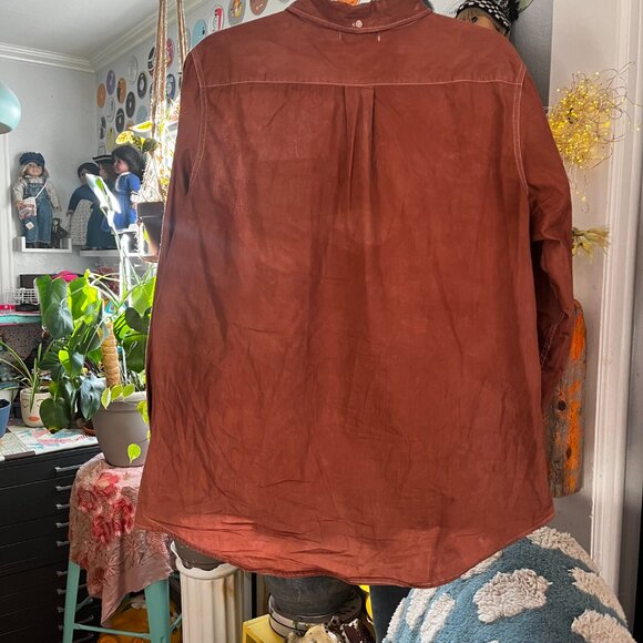 Alex Mill Cup of Jo Hand Dyed Button Down XXL GUC - Picture 6 of 10